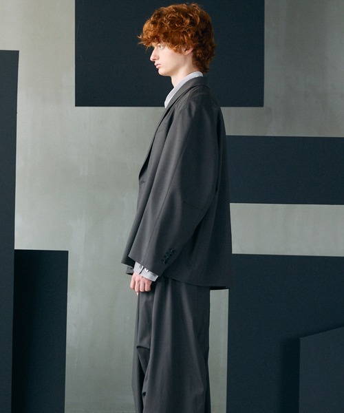 MAISON SPECIAL(メゾンスペシャル)の「《UNISEX》3D Sleeve Prime-Over Semi-double Breasted Jacket/3Dスリーブプライムオーバーセミダブルジャケット 【MAISON SPECIAL/メゾンスペシャル】(テーラードジャケット・メンズ・ブラウン/チャコールグレー/ブラック・2/1/0)」の8枚目の写真