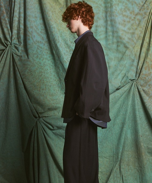 MAISON SPECIAL(メゾンスペシャル)の「《UNISEX》3D Sleeve Prime-Over Semi-double Breasted Jacket/3Dスリーブプライムオーバーセミダブルジャケット 【MAISON SPECIAL/メゾンスペシャル】(テーラードジャケット・メンズ・ブラウン/チャコールグレー/ブラック・2/1/0)」の14枚目の写真