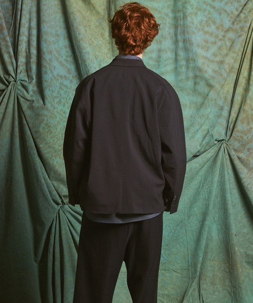 MAISON SPECIAL(メゾンスペシャル)の「《UNISEX》3D Sleeve Prime-Over Semi-double Breasted Jacket/3Dスリーブプライムオーバーセミダブルジャケット 【MAISON SPECIAL/メゾンスペシャル】(テーラードジャケット・メンズ・ブラウン/チャコールグレー/ブラック・2/1/0)」の15枚目の写真
