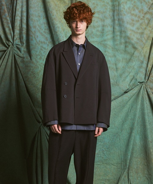 MAISON SPECIAL(メゾンスペシャル)の「《UNISEX》3D Sleeve Prime-Over Semi-double Breasted Jacket/3Dスリーブプライムオーバーセミダブルジャケット 【MAISON SPECIAL/メゾンスペシャル】(テーラードジャケット・メンズ・ブラウン/チャコールグレー/ブラック・2/1/0)」の13枚目の写真