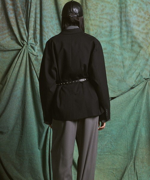 MAISON SPECIAL(メゾンスペシャル)の「《UNISEX》3D Sleeve Prime-Over Semi-double Breasted Jacket/3Dスリーブプライムオーバーセミダブルジャケット 【MAISON SPECIAL/メゾンスペシャル】(テーラードジャケット・メンズ・ブラウン/チャコールグレー/ブラック・2/1/0)」の12枚目の写真