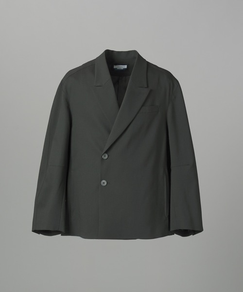 MAISON SPECIAL(メゾンスペシャル)の「《UNISEX》3D Sleeve Prime-Over Semi-double Breasted Jacket/3Dスリーブプライムオーバーセミダブルジャケット 【MAISON SPECIAL/メゾンスペシャル】(テーラードジャケット・メンズ・ブラウン/チャコールグレー/ブラック・2/1/0)」の16枚目の写真