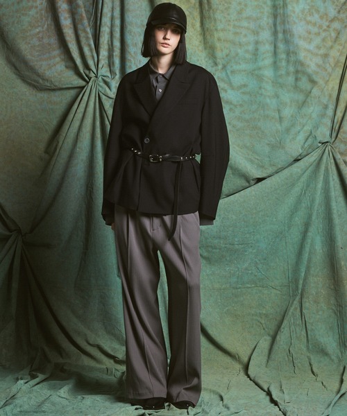 MAISON SPECIAL(メゾンスペシャル)の「《UNISEX》3D Sleeve Prime-Over Semi-double Breasted Jacket/3Dスリーブプライムオーバーセミダブルジャケット 【MAISON SPECIAL/メゾンスペシャル】(テーラードジャケット・メンズ・ブラウン/チャコールグレー/ブラック・2/1/0)」の5枚目の写真