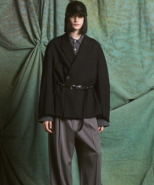 MAISON SPECIAL(メゾンスペシャル)の「《UNISEX》3D Sleeve Prime-Over Semi-double Breasted Jacket/3Dスリーブプライムオーバーセミダブルジャケット 【MAISON SPECIAL/メゾンスペシャル】(テーラードジャケット・メンズ・ブラウン/チャコールグレー/ブラック・2/1/0)」の10枚目の写真