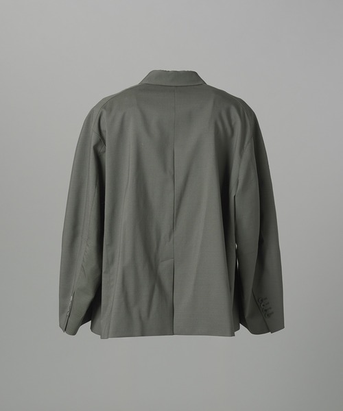 MAISON SPECIAL(メゾンスペシャル)の「《UNISEX》3D Sleeve Prime-Over Semi-double Breasted Jacket/3Dスリーブプライムオーバーセミダブルジャケット 【MAISON SPECIAL/メゾンスペシャル】(テーラードジャケット・メンズ・ブラウン/チャコールグレー/ブラック・2/1/0)」の20枚目の写真