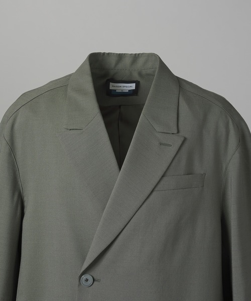 MAISON SPECIAL(メゾンスペシャル)の「《UNISEX》3D Sleeve Prime-Over Semi-double Breasted Jacket/3Dスリーブプライムオーバーセミダブルジャケット 【MAISON SPECIAL/メゾンスペシャル】(テーラードジャケット・メンズ・ブラウン/チャコールグレー/ブラック・2/1/0)」の21枚目の写真