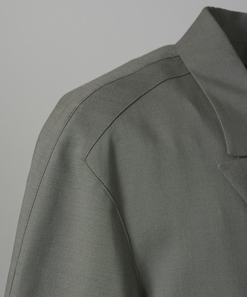 MAISON SPECIAL(メゾンスペシャル)の「《UNISEX》3D Sleeve Prime-Over Semi-double Breasted Jacket/3Dスリーブプライムオーバーセミダブルジャケット 【MAISON SPECIAL/メゾンスペシャル】(テーラードジャケット・メンズ・ブラウン/チャコールグレー/ブラック・2/1/0)」の22枚目の写真