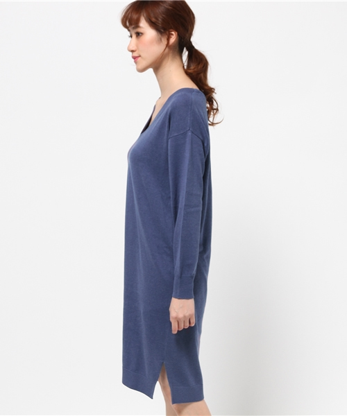 DouDou（ドゥドゥ）の「【DouDou】2WAYニットワンピース（ワンピース・レディース・ライトグレー/ピンク/ブルー・FREE）」の9枚目の写真