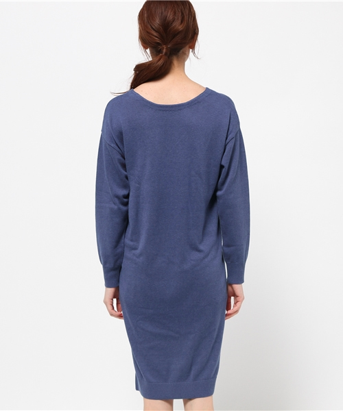 DouDou（ドゥドゥ）の「【DouDou】2WAYニットワンピース（ワンピース・レディース・ライトグレー/ピンク/ブルー・FREE）」の10枚目の写真