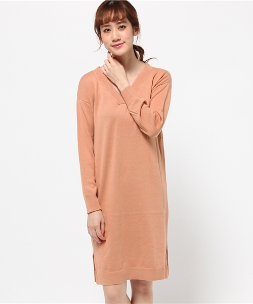 DouDou（ドゥドゥ）の「【DouDou】2WAYニットワンピース（ワンピース・レディース・ライトグレー/ピンク/ブルー・FREE）」の15枚目の写真