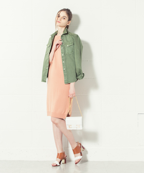 DouDou（ドゥドゥ）の「【DouDou】2WAYニットワンピース（ワンピース・レディース・ライトグレー/ピンク/ブルー・FREE）」の19枚目の写真