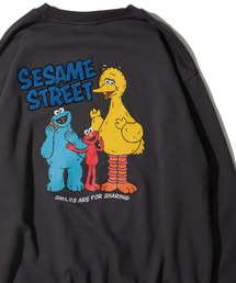 【SESAME STREET/セサミストリート】かすれプリントトレーナー