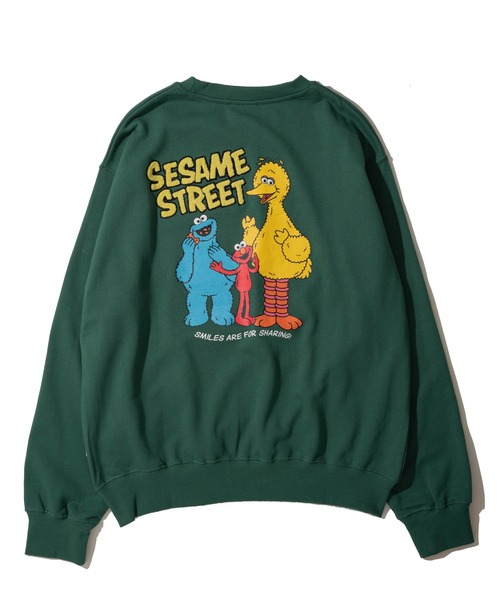 SESAME STREET(セサミストリート)の「【SESAME STREET/セサミストリート】かすれプリントトレーナー(スウェット・レディース・カラフル/オフホワイト/チャコールグレー/ダークグリーン・MEDIUM/LARGE/X-LARGE)」の10枚目の写真