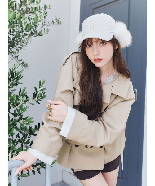 BORDERS at BALCONY / ボーダーズアットバルコニー】SHOULDER FRILL