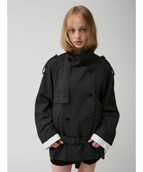 LILY BROWN(リリーブラウン)の「ファンネルネック2wayトレンチコート(トレンチコート・レディース・ベージュ/ブラック/カーキ・F)」の11枚目の写真