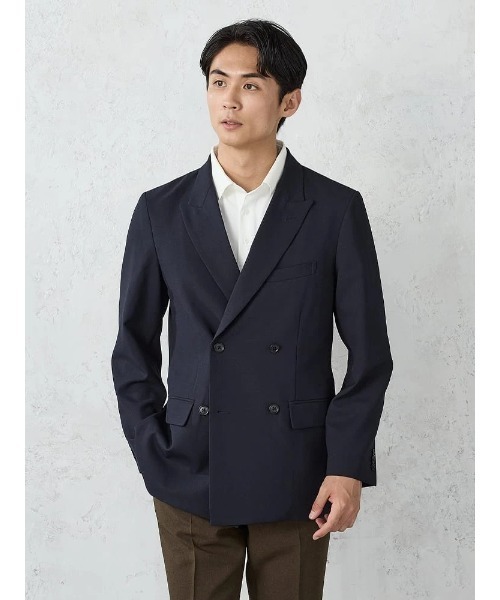 Perfect Suit FActory(パーフェクトスーツファクトリー)の「【洗える】ダブルネイビージャケット【ビジカジのアンサーシリーズ!】(テーラードジャケット・メンズ・ネイビー・LL/L/M)」の12枚目の写真