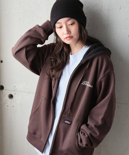 [GENUINE DICKIES] Подкладка из шерсти, контрастная вышивка, рабочая фланелевая куртка‑парка