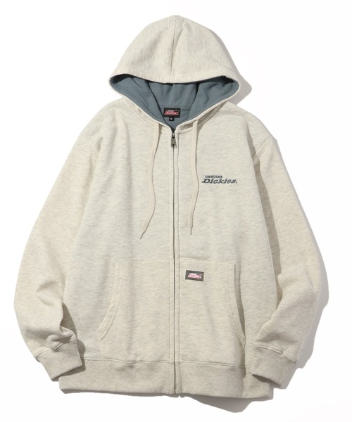 Dickies(ディッキーズ)の「【GENUINE DICKIES/ジェニュインディッキーズ】裏起毛 配色 刺繍ロゴ ワッフルフリース フルジップパーカー(パーカー・メンズ・グレイッシュベージュ/オートミール/ブラウン/ブラック・M/L/XL)」の21枚目の写真