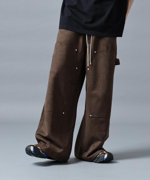 DankeSchon/ダンケシェーン/ECOSUEDE W-KNEE WIDE PANTS（その他パンツ