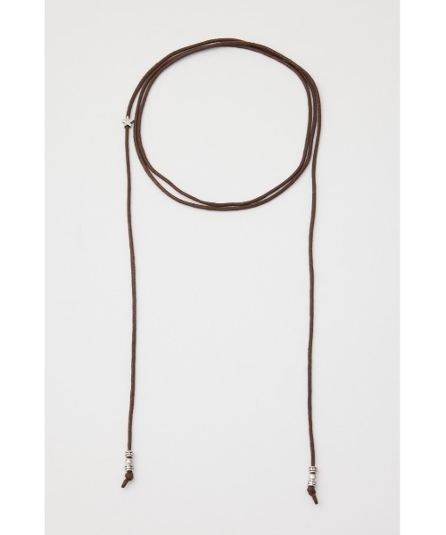 LAGUA GEM(ラグアジェム)の「VARIOUS TIE BEADS ネックレス(ネックレス・レディース・ブラウン/ブラック・FREE)」の1枚目の写真