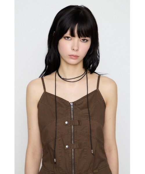LAGUA GEM(ラグアジェム)の「VARIOUS TIE BEADS ネックレス(ネックレス・レディース・ブラウン/ブラック・FREE)」の12枚目の写真