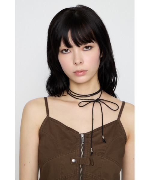 LAGUA GEM(ラグアジェム)の「VARIOUS TIE BEADS ネックレス(ネックレス・レディース・ブラウン/ブラック・FREE)」の13枚目の写真