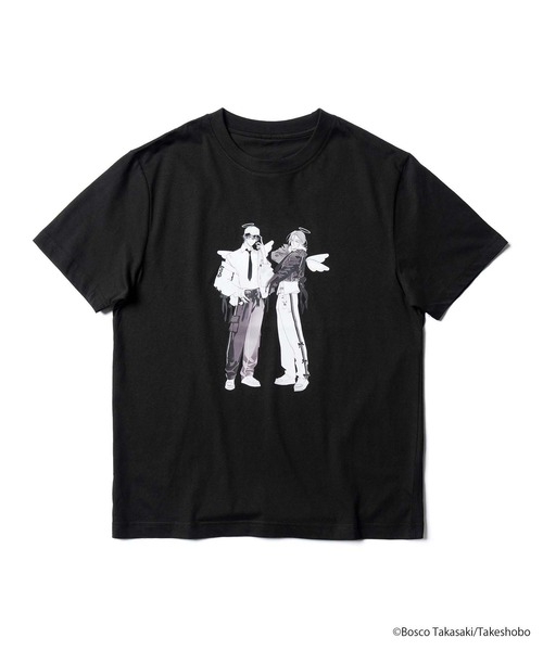 モユル　センソユニコ　アート　変形　カットソー　Tシャツ　モノトーン　コットン Qpa BLACKCOLLECTION by ZOZOTOWN Tシャツ（Tシャツ/カットソー