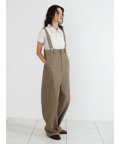セール】Suspenders wide pants（サロペット/オーバーオール）｜FIKA