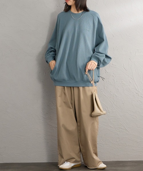 +phenix（プラスフェニックス）の「【WEB先行予約】[＋phenix/プラスフェニックス] 別注 ワッフル ロングスリーブTシャツ（Tシャツ/カットソー・メンズ・ブラウン/サックスブルー/ホワイト/ブラック・M/L）」の21枚目の写真
