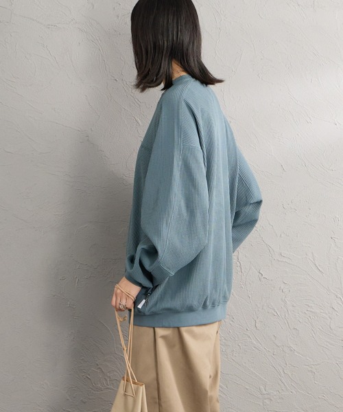 +phenix（プラスフェニックス）の「【WEB先行予約】[＋phenix/プラスフェニックス] 別注 ワッフル ロングスリーブTシャツ（Tシャツ/カットソー・メンズ・ブラウン/サックスブルー/ホワイト/ブラック・M/L）」の19枚目の写真