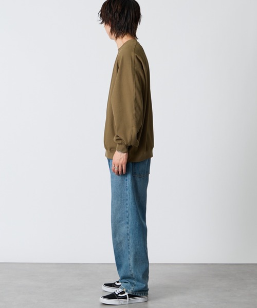 +phenix（プラスフェニックス）の「【WEB先行予約】[＋phenix/プラスフェニックス] 別注 ワッフル ロングスリーブTシャツ（Tシャツ/カットソー・メンズ・ブラウン/サックスブルー/ホワイト/ブラック・M/L）」の11枚目の写真