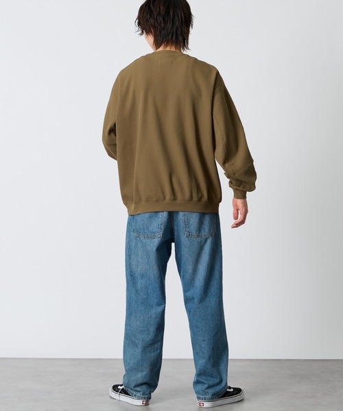 +phenix（プラスフェニックス）の「【WEB先行予約】[＋phenix/プラスフェニックス] 別注 ワッフル ロングスリーブTシャツ（Tシャツ/カットソー・メンズ・ブラウン/サックスブルー/ホワイト/ブラック・M/L）」の12枚目の写真