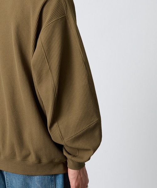 +phenix（プラスフェニックス）の「【WEB先行予約】[＋phenix/プラスフェニックス] 別注 ワッフル ロングスリーブTシャツ（Tシャツ/カットソー・メンズ・ブラウン/サックスブルー/ホワイト/ブラック・M/L）」の14枚目の写真
