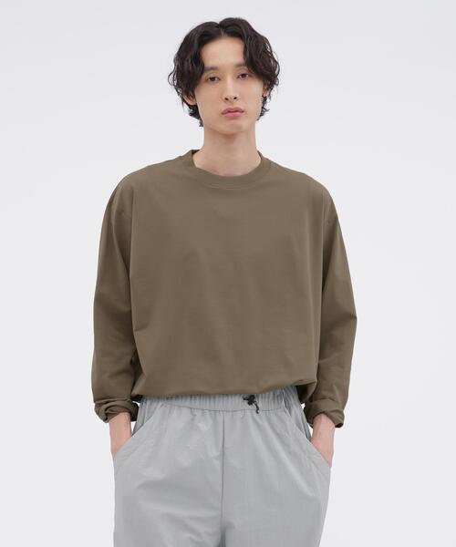 MARGARET HOWELL(マーガレットハウエル)の「POLYESTER COTTON HOGH GAUGE PIQUE JERSEY TOP(Tシャツ/カットソー・メンズ・ベージュ系その他4/ネイビー系1・LARGE/MEDIUM)」の15枚目の写真