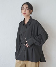 ウエストタック長袖ドルマンシャツ