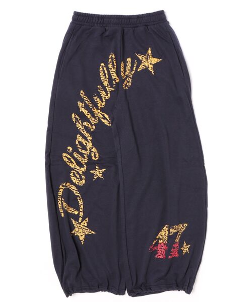 SPINNS(スピンズ)の「裏毛スウェットパンツ/47ロゴ/セットアップ対応/バディガール(スウェットパンツ・レディース・イエロー/ネイビー/レッド・ONESIZE)」の9枚目の写真