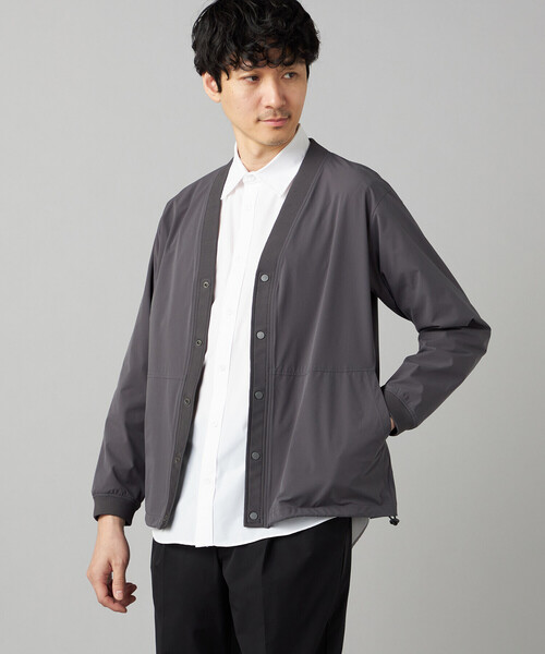 COMME CA MEN(コムサメン)の「【撥水】〔TEXBRID〕4WAYテック カーディガン(カーディガン/ボレロ・メンズ・ブラック/チャコール・L/M)」の10枚目の写真