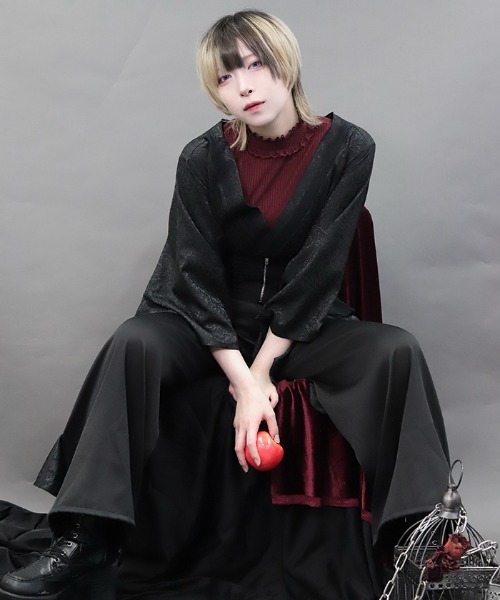 NIBBLE POISON（ニブルポイズン）の「ジャカードラッフルフリルＰＴ（その他パンツ・レディース・ブラック・MEDIUM）」の5枚目の写真