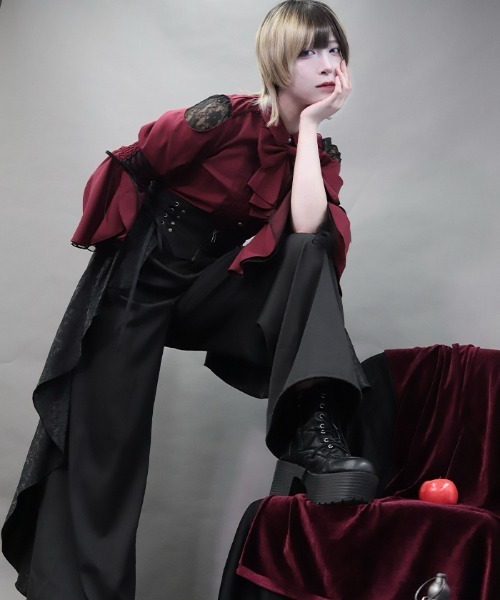 NIBBLE POISON（ニブルポイズン）の「ジャカードラッフルフリルＰＴ（その他パンツ・レディース・ブラック・MEDIUM）」の6枚目の写真