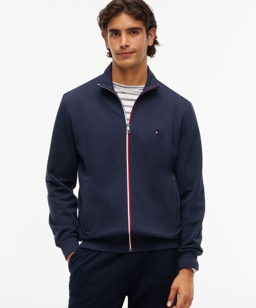 TOMMY HILFIGER（トミーヒルフィガー）の「ティッピングトラックジャケット（ブルゾン・メンズ・グレー/ネイビー系4・X-LARGE/MEDIUM/LARGE/SMALL）」の2枚目の写真