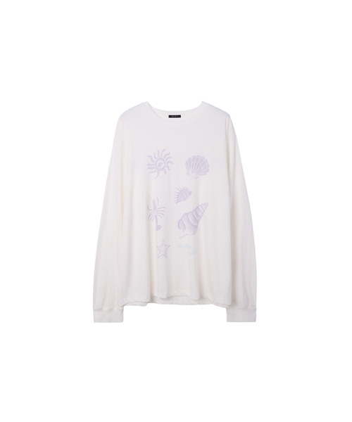 VANISHMENT(バニシュメント)の「Summer vacation long sleeve tee_ivory(Tシャツ/カットソー・レディース・その他・FREE)」の2枚目の写真