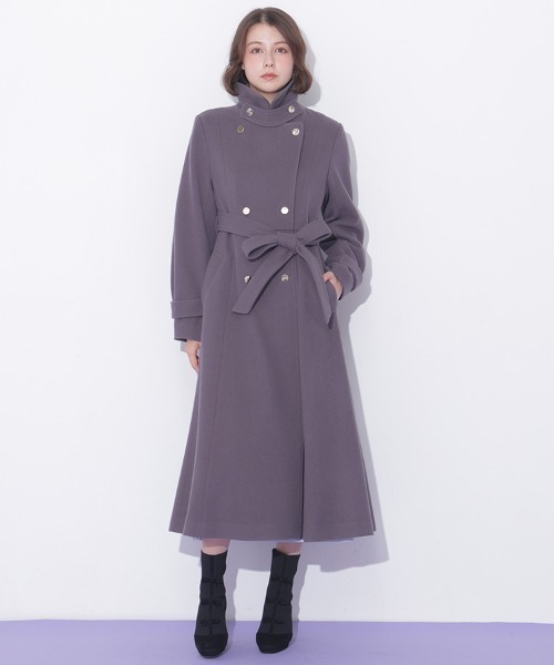 JILL by JILL STUART(ジルバイジルスチュアート)の「スタンドカラーウールレディコート(その他アウター・レディース・ブルー/ホワイト/グレー/ピンク・SMALL/MEDIUM)」の12枚目の写真