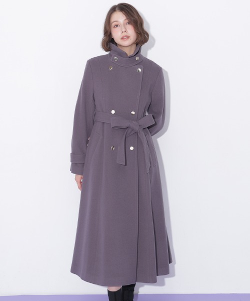 JILL by JILL STUART(ジルバイジルスチュアート)の「スタンドカラーウールレディコート(その他アウター・レディース・ブルー/ホワイト/グレー/ピンク・SMALL/MEDIUM)」の6枚目の写真