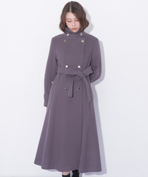 JILL by JILL STUART(ジルバイジルスチュアート)の「スタンドカラーウールレディコート(その他アウター・レディース・ブルー/ホワイト/グレー/ピンク・SMALL/MEDIUM)」の7枚目の写真