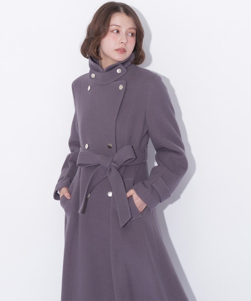 JILL by JILL STUART(ジルバイジルスチュアート)の「スタンドカラーウールレディコート(その他アウター・レディース・ブルー/ホワイト/グレー/ピンク・SMALL/MEDIUM)」の11枚目の写真