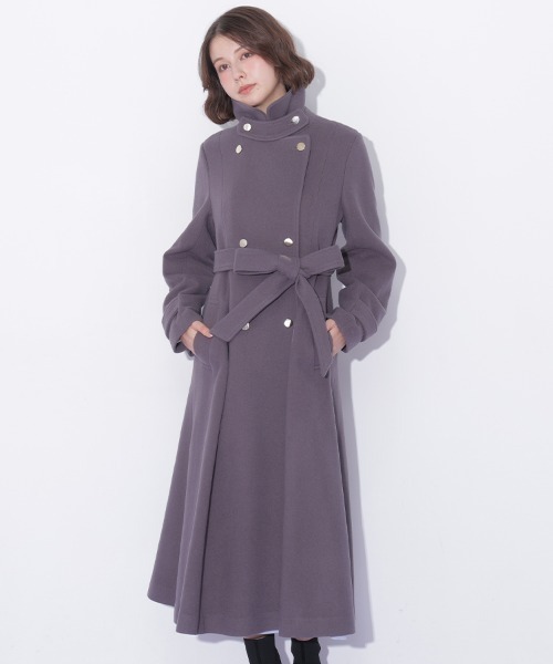 JILL by JILL STUART(ジルバイジルスチュアート)の「スタンドカラーウールレディコート(その他アウター・レディース・ブルー/ホワイト/グレー/ピンク・SMALL/MEDIUM)」の8枚目の写真