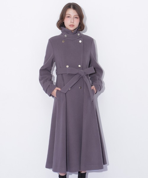 JILL by JILL STUART(ジルバイジルスチュアート)の「スタンドカラーウールレディコート(その他アウター・レディース・ブルー/ホワイト/グレー/ピンク・SMALL/MEDIUM)」の5枚目の写真