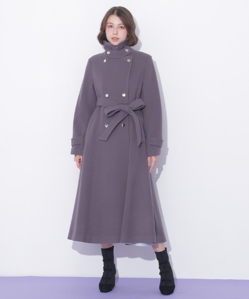 JILL by JILL STUART(ジルバイジルスチュアート)の「スタンドカラーウールレディコート(その他アウター・レディース・ブルー/ホワイト/グレー/ピンク・SMALL/MEDIUM)」の13枚目の写真