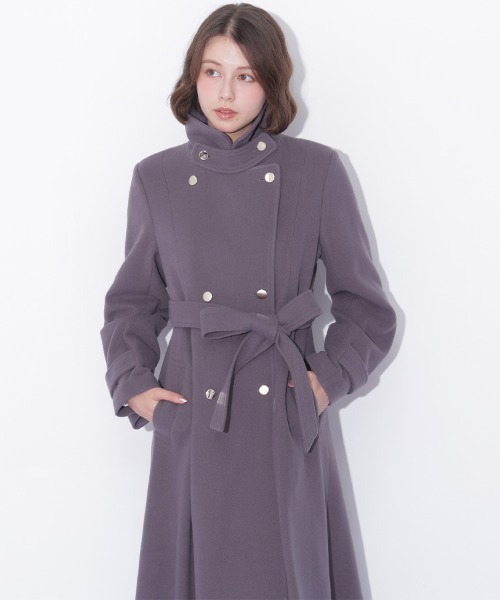JILL by JILL STUART(ジルバイジルスチュアート)の「スタンドカラーウールレディコート(その他アウター・レディース・ブルー/ホワイト/グレー/ピンク・SMALL/MEDIUM)」の10枚目の写真