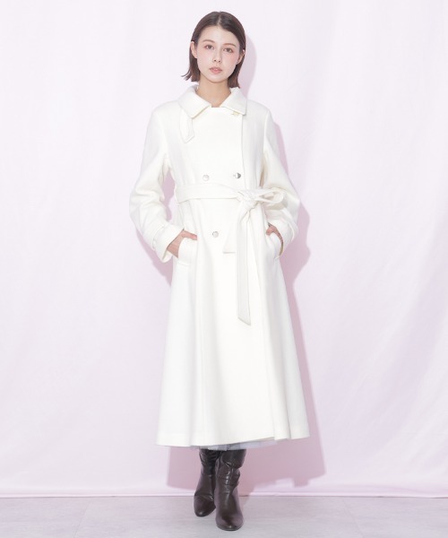 JILL by JILL STUART(ジルバイジルスチュアート)の「スタンドカラーウールレディコート(その他アウター・レディース・ブルー/ホワイト/グレー/ピンク・SMALL/MEDIUM)」の14枚目の写真